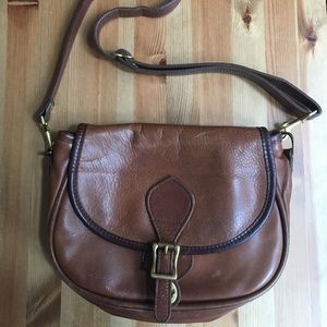 JW Hulme Co brown leather legacy handbag